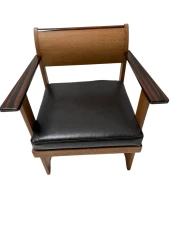 Two Art Deco Modernist Armchairs by Anton Lucas for N.V. Meubelkunst, 1920s